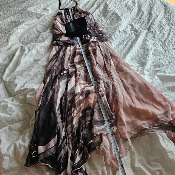 Le Chateau Halter Neck Dress - 2014 - LDD98138 - Pink/White/Black - Sz XS - Picture 12 of 15